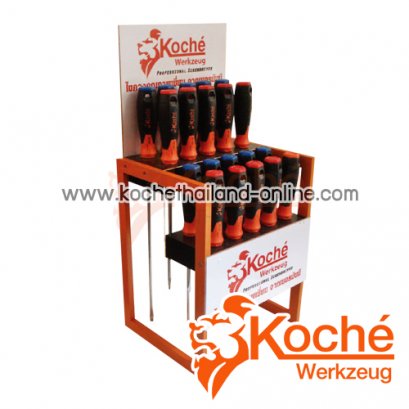 KS-2000_Set ไขควงแกนกลมหัวเพชร แถมชั้นโชว์ No.2000