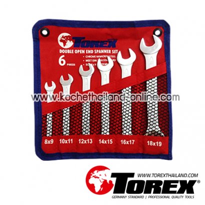 TPQ-TRDES6 (8-19 มม.) ประแจปากตายชุด 6 ตัว TOREX