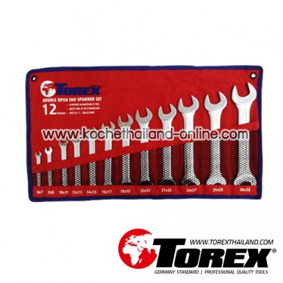 TPQ-TRDES12 (6-32 มม.) ประแจปากตายชุด 12 ตัว TOREX