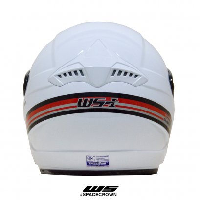 หมวกเปิดหน้าสีขาว รุ่น WS-1