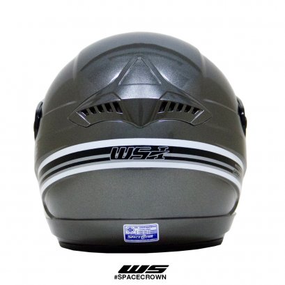 หมวกเปิดหน้าสีเทา รุ่น WS-1