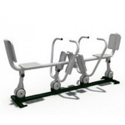 อุปกรณ์กรรเชียงบกคู่-เครื่องออกกำลังกายกลางแจ้ง