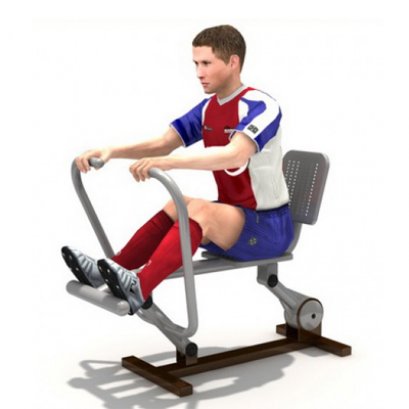 อุปกรณ์กรรเชียงบกเดี่ยว-เครื่องออกกำลังกายกลางแจ้ง