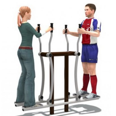 อุปกรณ์ฝึกก้าวเดินคู่-เครื่องออกกำลังกายกลางแจ้ง