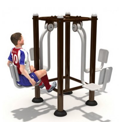 อุปกรณ์บริหารขาเหยียด 4 คน-เครื่องออกกำลังกายกลางแจ้ง