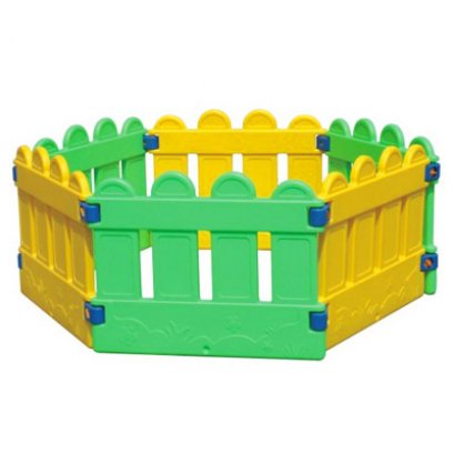 บ่อบอลไม้ระแนง 2 สี-ของเล่นพลาสติก