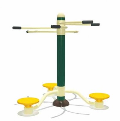 อุปกรณ์บริหารเอว 3 คน-เครื่องออกกำลังกายกลางแจ้ง 