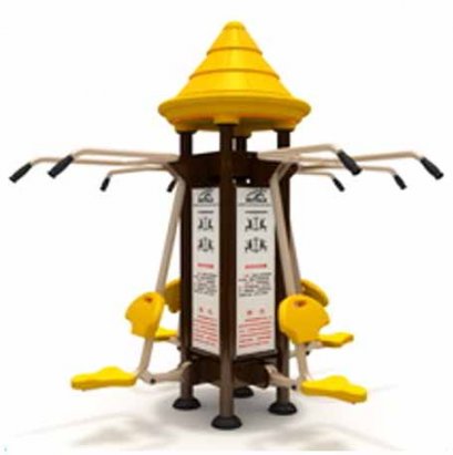 สถานีดึงบริหารกล้ามแขน 4 คน-เครื่องออกกำลังกายกลางแจ้ง 