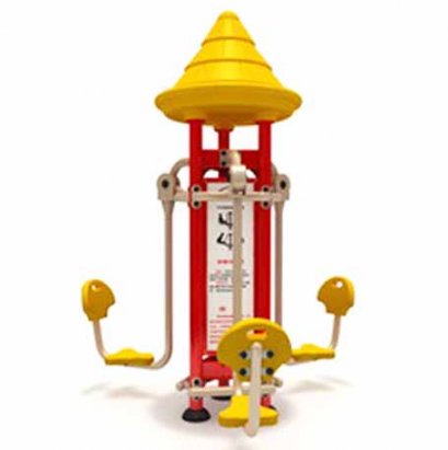 สถานีบริหารขาเหยียด 3 คน-เครื่องออกกำลังกายกลางแจ้ง by Sealplay