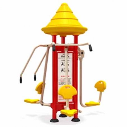 สถานีบริหารอกและขา 3 in 1-เครื่องออกกำลังกายกลางแจ้ง