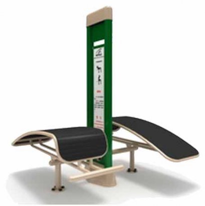 สถานีซิตอัพบริหารหน้าท้องคู่-เครื่องออกกำลังกายกลางแจ้ง