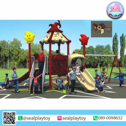 เครื่องเล่นสนาม A+ MAGIC CASTLE & SWING by Sealplay