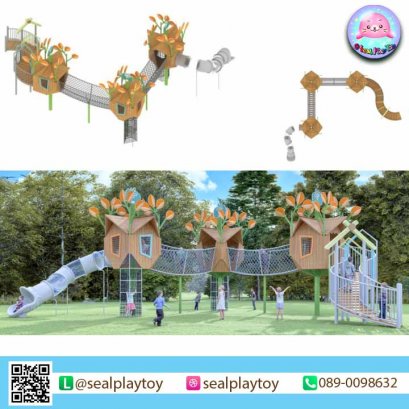 เครื่องเล่นสนามไม้ SP-PG-WE2222 by Sealplay