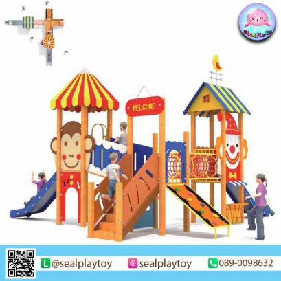 เครื่องเล่นสนามไม้ SP-PG-WK2211 by Sealplay