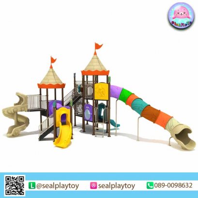 เครื่องเล่นสนาม A+ TWIN CASTLE by Sealplay