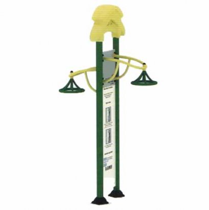 สถานีล้อโหนยกตัวคู่-เครื่องออกกำลังกายกลางแจ้ง