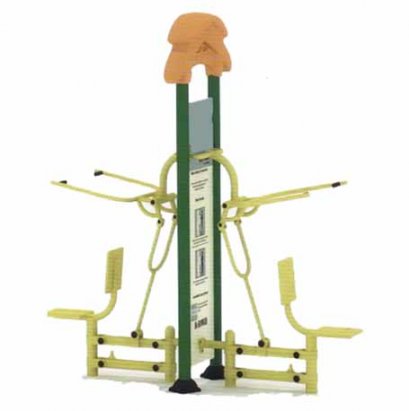 สถานีดึงบริหารกล้ามแขนคู่-เครื่องออกกำลังกายกลางแจ้ง