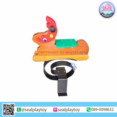 โยกเยกสปริงไม้กวางมู้ส - ของเล่นสนาม by Sealplay