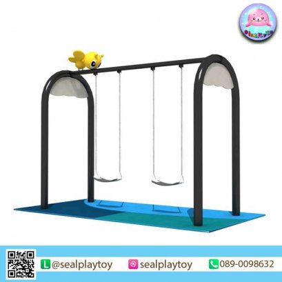 ชิงช้าผึ้งน้อย ขาตัวยู (2020) - ของเล่นสนาม by Sealplay