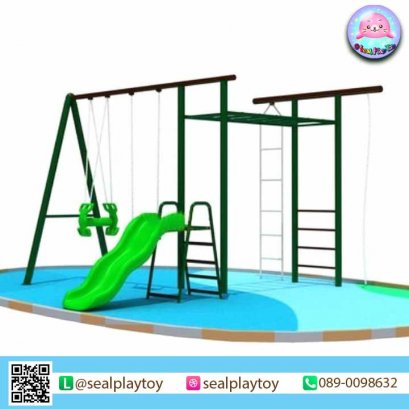 ชุดรวมชิงช้ากระดานลื่นปีนป่าย 5 in 1 (2020) - ของเล่นสนาม by Sealplay