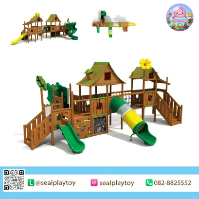 ชุดเครื่องเล่นสนามไม้ Bloom Haven โดย Sealplay