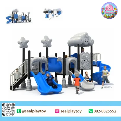 Cloud Star Adventure playground with cloud and star theme by Sealplay