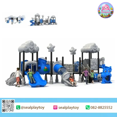 Cloud Tunnel Adventure playground with cloud and tunnel theme by Sealplay