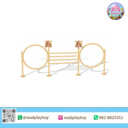 ชุดฝึก Dog Agility แบบผสม พร้อมห่วงกระโดดและรั้วกระโดด ผลิตจากโครงเหล็กกัลวาไนซ์และแผ่น PE สำหรับสนามสุนัขและพื้นที่ฝึกสุนัขกลางแจ้ง by Sealplay