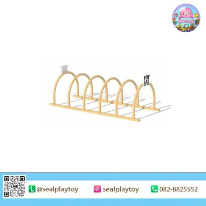 อุโมงค์ฝึกสุนัข อุปกรณ์ Dog Agility ผลิตจากโครงเหล็กกัลวาไนซ์และแผ่น PE สำหรับฝึกความคล่องตัว การเคลื่อนไหว และการออกกำลังกายของสุนัข by Sealplay