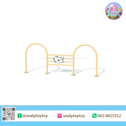 รั้วกระโดดสุนัขแบบโค้ง อุปกรณ์ Dog Agility ผลิตจากโครงเหล็กกัลวาไนซ์และแผ่น PE สำหรับฝึกการกระโดด ความคล่องตัว และการเชื่อฟังของสุนัข by Sealplay