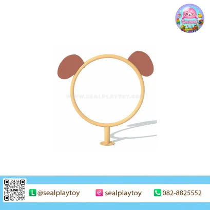ห่วงกระโดดลอดสุนัข อุปกรณ์ฝึก Dog Agility ผลิตจากโครงเหล็กกัลวาไนซ์และแผ่น PE สำหรับสนามสัตว์เลี้ยงและ Dog Park by Sealplay