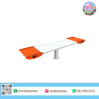กระดานหกสุนัข อุปกรณ์ Dog Agility ผลิตจากโครงเหล็กกัลวาไนซ์และแผ่น PE สำหรับฝึกการทรงตัว ความมั่นใจ และการควบคุมการเคลื่อนไหวของสุนัข by Sealplay