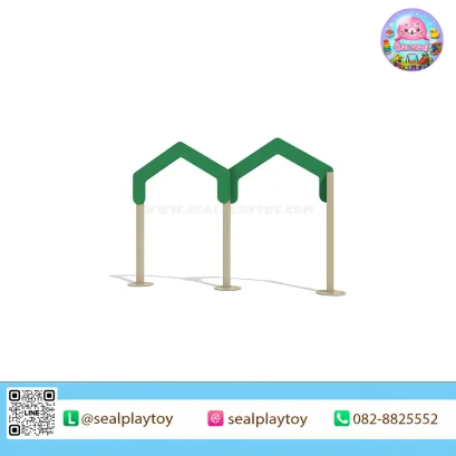 ช่องลอดสุนัข 2 ช่อง อุปกรณ์ Dog Agility ผลิตจากโครงเหล็กกัลวาไนซ์และแผ่น PE สำหรับฝึกการวิ่งลอด ความคล่องตัว และการควบคุมการเคลื่อนไหวของสุนัข by Sealplay