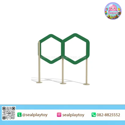 ช่องลอดหกเหลี่ยมสุนัข อุปกรณ์ Dog Agility ผลิตจากโครงเหล็กกัลวาไนซ์และแผ่น PE สำหรับฝึกการวิ่งลอด ความคล่องตัว และการควบคุมการเคลื่อนไหวของสุนัข by Sealplay