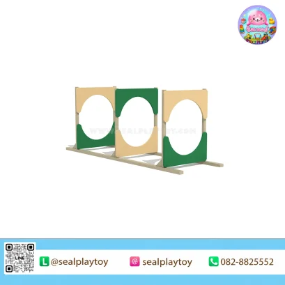 ช่องลอดวงรีต่อเนื่องสุนัข อุปกรณ์ Dog Agility ผลิตจากโครงเหล็กกัลวาไนซ์และแผ่น PE สำหรับฝึกการวิ่งลอด ความคล่องตัว และการควบคุมการเคลื่อนไหวของสุนัข by Sealplay