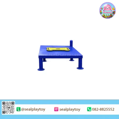 Resting Platform แท่นพักสำหรับสัตว์เลี้ยง โครงเหล็กกล่อง พร้อมแผ่น HDPE แข็งแรง ทนทาน ช่วยฝึกการทรงตัว การพักคอย และการเชื่อมต่อเส้นทางฝึก by Sealplay