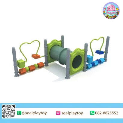 อุโมงค์กิจกรรมเสริมพัฒนาการ พร้อมอุโมงค์คลาน ลูกกลิ้ง และอุปกรณ์ฝึกการทรงตัว ช่วยส่งเสริมพัฒนาการด้านการเคลื่อนไหวและการรับรู้สำหรับเด็ก by Sealplay