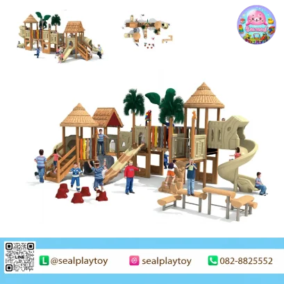 ชุดเครื่องเล่นสนามไม้ Tropical grove โดย Sealplay
