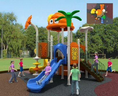 เครื่องเล่นสนาม A ชุดมอนสเตอร์ฟอเรสท์-เครื่องเล่นสนาม กระดานลื่น สไลเดอร์ by Sealplay