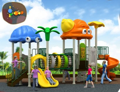 เครื่องเล่นสนาม A ชุดมอนสเตอร์แอนด์เฟรนด์-เครื่องเล่นสนาม กระดานลื่น สไลเดอร์ by Sealplay