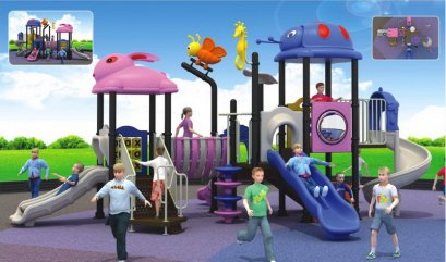 เครื่องเล่นสนาม A ชุดบีทเทิ่ลแอนด์แรบบิท-เครื่องเล่นสนาม กระดานลื่น สไลเดอร์ by Sealplay