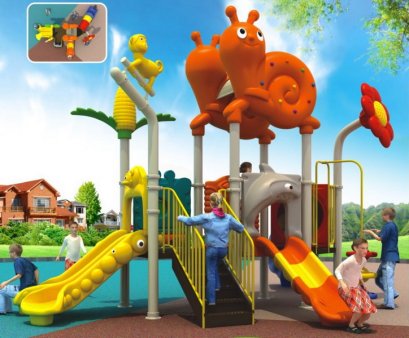 เครื่องเล่นสนาม A ชุดสเนลทริปเปิลสไลด์-เครื่องเล่นสนาม กระดานลื่น สไลเดอร์ by Sealplay