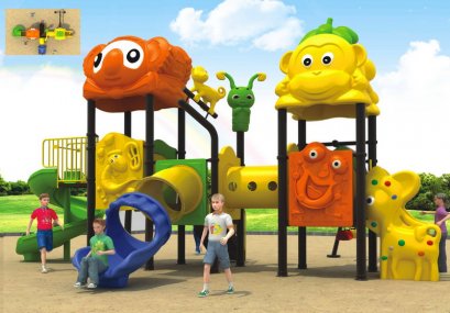 เครื่องเล่นสนาม A ชุดโคอาล่าแอนด์มังกี้ทาวน์-เครื่องเล่นสนาม กระดานลื่น สไลเดอร์ by Sealplay