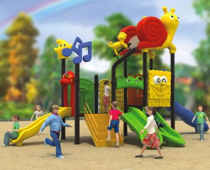 เครื่องเล่นสนาม B ชุดซิงกิ้งสเนล-เครื่องเล่นสนาม กระดานลื่น สไลเดอร์ by Sealplay