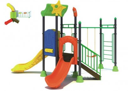 เครื่องเล่นสนาม B ชุดแฟนซีสตาร์สวิง-เครื่องเล่นสนาม กระดานลื่น สไลเดอร์ by Sealplay