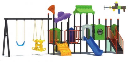 เครื่องเล่นสนาม B ชุดแฟนซีบิ๊กทาวน์-เครื่องเล่นสนาม กระดานลื่น สไลเดอร์ by Sealplay