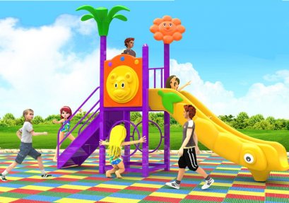 เครื่องเล่นสนาม C ชุดฟลาวเวอร์-ชิลลี่สไลด์-เครื่องเล่นสนาม กระดานลื่น สไลเดอร์ by Sealplay