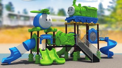 เครื่องเล่นสนาม A ชุดโทมัสแอนด์เฟรนด์สไลด์-เครื่องเล่นสนาม กระดานลื่น สไลเดอร์ by Sealplay