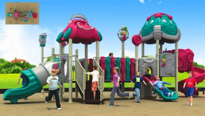 เครื่องเล่นสนาม A ชุดเรซซิ่งคาร์เซอร์กิต-เครื่องเล่นสนาม กระดานลื่น สไลเดอร์ by Sealplay