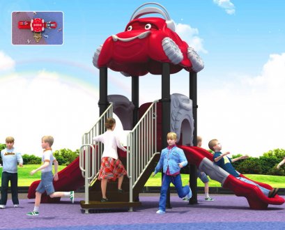 เครื่องเล่นสนาม A ชุดคาร์ 2 เวย์สไลด์-เครื่องเล่นสนาม กระดานลื่น สไลเดอร์ by Sealplay